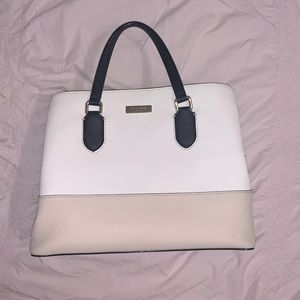 Kate Spade Blush Pink and White Color Block Purse